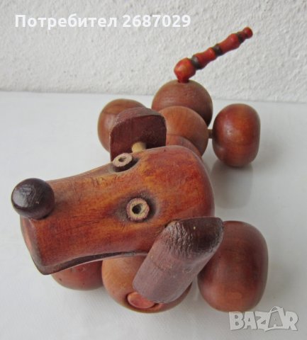 Кучета от дърво и керамика: Куче дърво дакел фигура статуетка, снимка 4 - Статуетки - 31623567