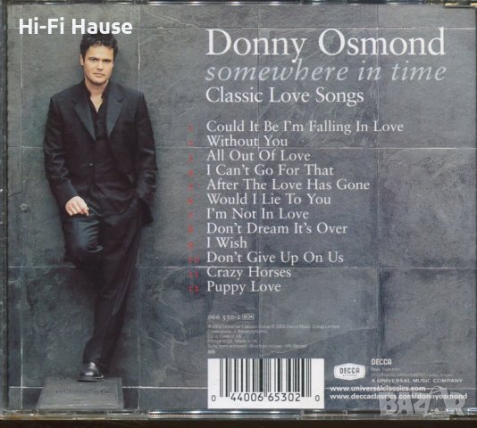 Donny Osmond-Classic Love Songs, снимка 2 - CD дискове - 37305780