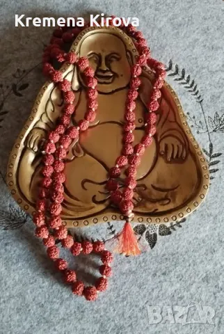 Будистка мала от 108 зърна рудракша. С възли. Бижута Луди гъби.