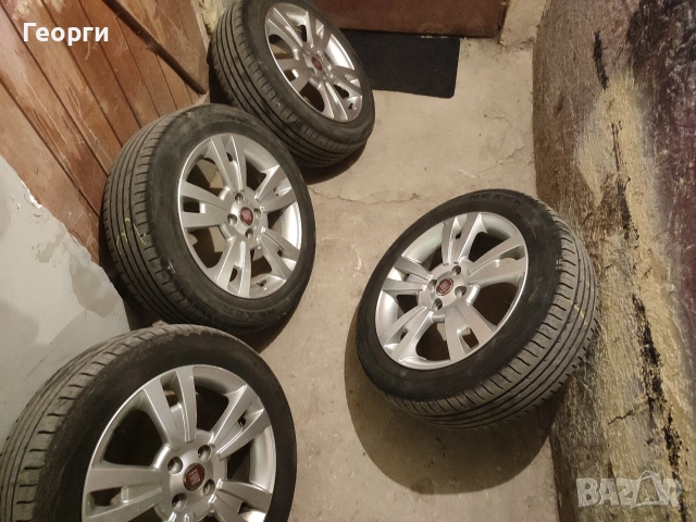 летни гуми 195/55/16с джанти за Фиат добло, стило , снимка 5 - Гуми и джанти - 53950171