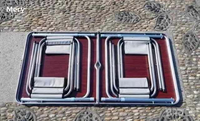 Сгъваема маса със столове , снимка 2 - Къмпинг мебели - 49048871