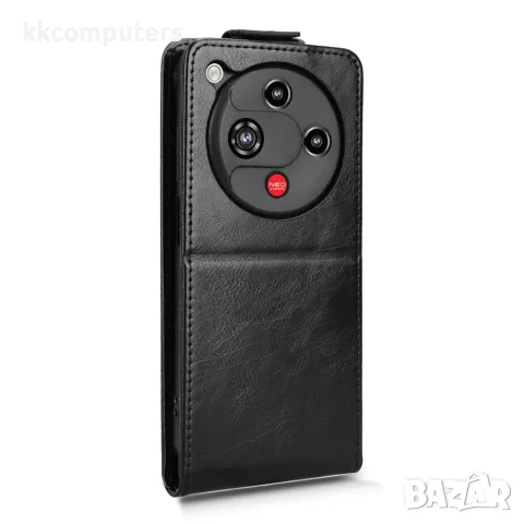 За ZTE nubia Focus 2 5G / Vivacom 5G Pro 2 Вертикален Кожен Калъф със Стойка, Магнитно Закопчаване, , снимка 9 - Калъфи, кейсове - 55959121