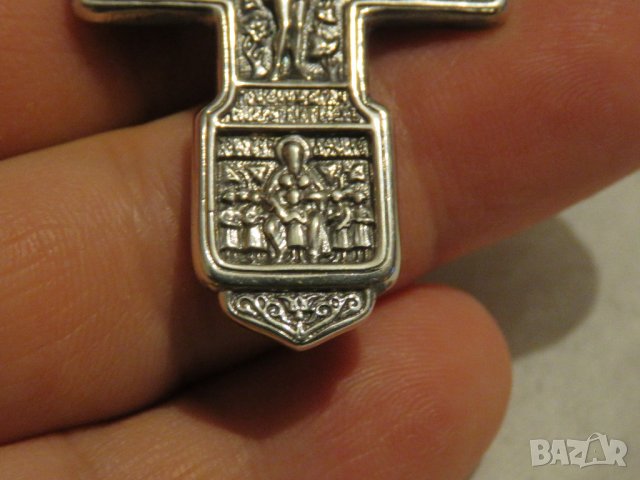 сребърен синджир с сребърно кръстче с Исус Христос и вси светии, снимка 11 - Колиета, медальони, синджири - 29733609