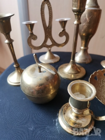 Месингови свещници , снимка 6 - Декорация за дома - 34556720