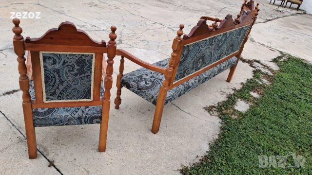 Канапе и две кресла орех, снимка 6 - Дивани и мека мебел - 52456718