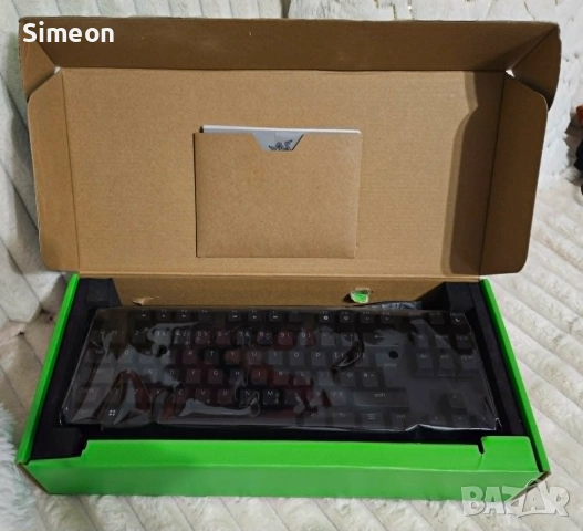 Механична клавиатура Razer - Huntsman V2 Tenkeyless, Purple, RGB, черна, снимка 2 - Друга електроника - 54341580