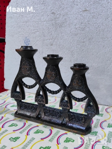 Винтидж свещник матрьошки, снимка 2 - Антикварни и старинни предмети - 52411239