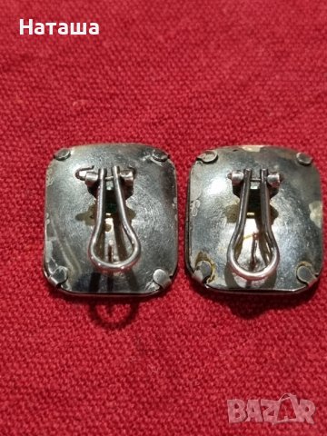 Vintage сребърни обеци 925 Italy , снимка 4 - Обеци - 42145697