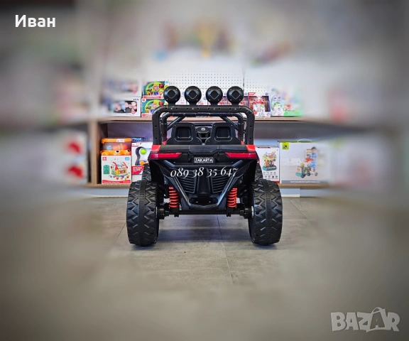ТОП ЦЕНА!НОВО!Акумулаторно бъги/UTV Jakarta RED 4x4 с 12V батерия,USB, снимка 7 - Електрически играчки - 51337681