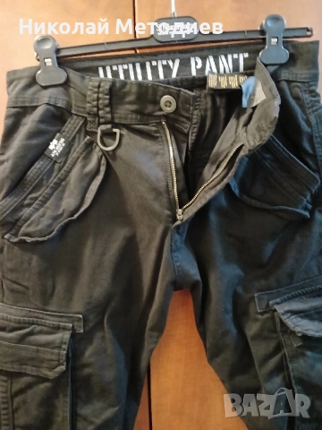 Нов панталон Alpha Industries размер 32, снимка 4 - Панталони - 52200861