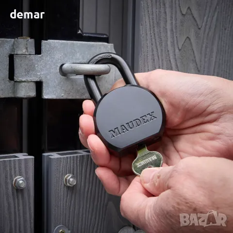 Тежкотоварен катинар Maudex® PML65 - висока сигурност със скоба от борна сплав, с 5 ключа, снимка 7 - Други стоки за дома - 48836115