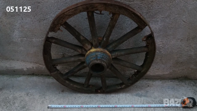 старо масивно колело от каруца, снимка 3 - Антикварни и старинни предмети - 50596577