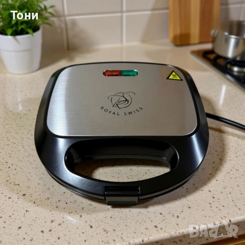 Печка, тостер и кафемашина – 3в1 + ПОДАРЪК Уред за сандвичи Royal Swiss, снимка 5 - Печки, фурни - 52716455