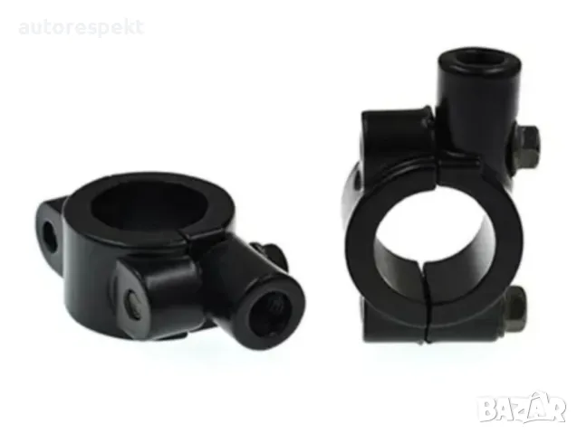 Стойка конзола за огледалото на мотоциклет - 8мм черен 2бр/к-т, снимка 3 - Аксесоари и консумативи - 49617300