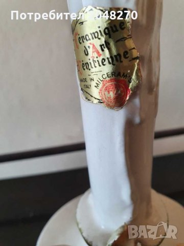 Старинни Свещници Порцелан с Маркировка VENITIENNE. /Венеция/, снимка 4 - Антикварни и старинни предмети - 30539430