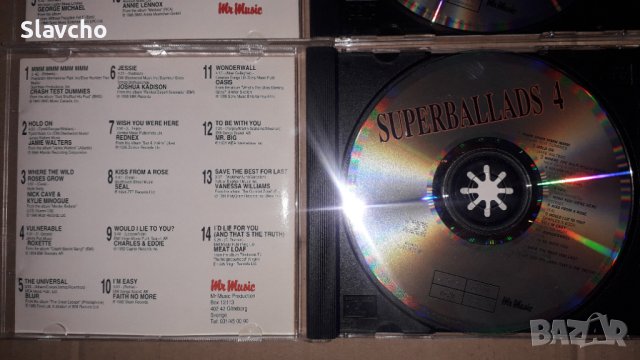 Компакт дискове на Mr.Music/ SUPERBALLADS 3/4 - 1994/95, снимка 3 - CD дискове - 44463733