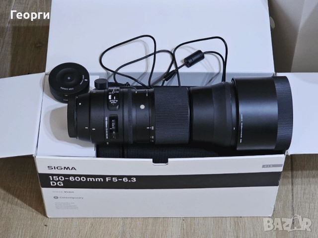 Sigma 150-600mm/5.0-6.3 DG OS HSM Contemporary за Canon + Sigma dock