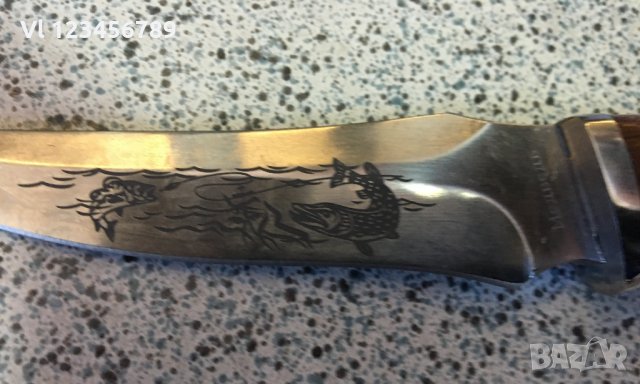 Руски ловен нож РИБА 110х220 мм - Ст 65х13, снимка 7 - Ножове - 30847593