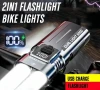 Алуминиев мощен велосипеден прожектор фар с двоен LED, светлини, снимка 11