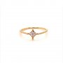 Златен дамски пръстен 1,00гр. размер:57 14кр. проба:585 модел:14239-3, снимка 1 - Пръстени - 39854989