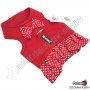 Нагръдник за Куче - XS, S, M, L, XL - Червен/Бял цвят - Pet Interest, снимка 1