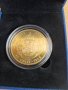 Сувенири монети 100 лв позлатени в кутия, снимка 1 - Нумизматика и бонистика - 37661134