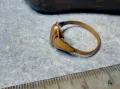Старинен МЕДЕН ПРЪСТЕН МАЙСТОРСКА ИЗРАБОТКА РЪЧНО ГРАВИРАН 47969, снимка 6
