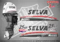 SELVA Ray Aruana Murena Pike Spearfish Piranha извънбордови двигател надписи, снимка 11