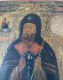 19 век! Старинна, Ръчно Рисувана Руска Икона на Св.Митрофан Воронежски (Чудотворец) с Четири Избрани, снимка 2