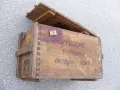 Оригинал Чешки Военен Дървен САНДЪК 75x44x37 см Контейнер Експлозиви Барут ČSSR Ракла с Капак БАРТЕР, снимка 3