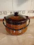 ГЛИНЕНО ГЮВЕЧЕ С КАПАК И ДРЪЖКА , снимка 4