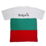 Детска тениска  трикольор с надпис Bulgaria