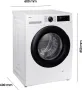 ПЕРАЛНЯ SAMSUNG WW1BDG5B25AEEG, 11KG, AI Ecobubble

, снимка 2