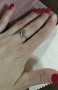 Сребърен пръстен с листенца за жена - 925, снимка 1 - Пръстени - 30471739