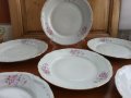 Стар български порцелан чинии плитки, снимка 2