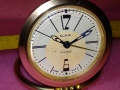 SLAVA MADE in USSR Стар КОЛЕКЦИОНЕРСКИ РУСКИ БУДИЛНИК МЕХАНИЧЕН НАСТОЛЕН ЧАСОВНИК СЛАВА СССР 43188, снимка 11