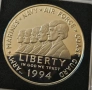 1 Долар 1994 САЩ - сребро , снимка 3