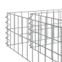 vidaXL Габион повдигната леха, поцинкована стомана, 800x100x20 см, снимка 7