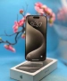 ГАРАНЦИОНЕН!!! Apple iPhone 15 Pro, 128GB, 5G, Natural Titanium + подарък оригинален адаптер , снимка 1