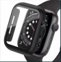 Матов Кейс + Стъклен Протектор за Apple Watch 8 7 6 SE 5 45mm 41 44 40, снимка 1 - Калъфи, кейсове - 38110078