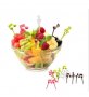 8 бр забавни клечки топери ноти за забождане на хапки мъфини плодове вилички забава за децата