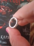 Сребърен пръстен с камъчета., снимка 3