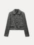 Текстурирано яке / сако Zara с пайети, снимка 5