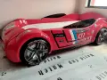 2 броя оригинални детски легла-кола Biturbo – червени. Всяко от тях е с матрак.  Дизайн на истински , снимка 4