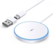 Ново Магнитно зарядно с LED и USB-C/А входове за iPhone MagSafe Айфон 15W, снимка 1