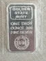 1 тройунция Golden State Mint 999 чисто сребро, снимка 3