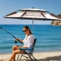 Ветроупорен плажен чадър с UV  защита, снимка 5