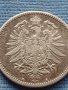 Сребърна монета 0.900 проба 1 марка 1876г. Германска империя Вилхелм първи 39625, снимка 10
