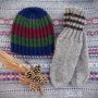 Плетен Комплект - Мъжки Шапка и Чорапи ,,Вълна", снимка 3