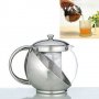 Красив чайник 1,1Л с метален филтър, снимка 1 - Сервизи - 31639470